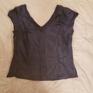 Boden V-Neck & Back 100% Silk Top